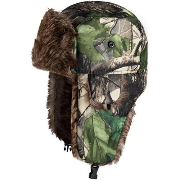 Trapper Warm Russian Trooper Hat Z-green - Picture 1 of 3